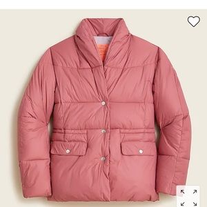 J Crew Alps Puffer jacket with Primaloft - size small, color rose petal